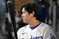 現地８日のレッズ戦で２試合ぶりに欠場した大谷。(C)Getty Images