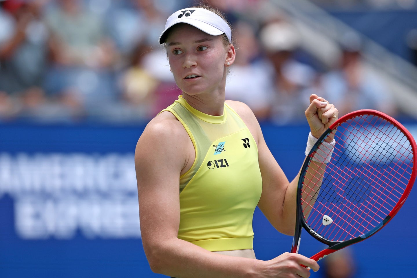 全米オープン準々決勝に勝利したルバキナは、来週更新される世界ランキングで初めてトップに立つことに！ 歴代30人目の女王が誕生する。(C)Getty Images