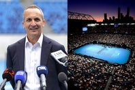 全豪オープンを主催するオーストラリア連盟の新CEOアンドリュー・アブド氏（左）はテニス競技をより魅力的なものにするには５セットマッチ撤廃についても考えるべきだと主張する。(C)Getty Images