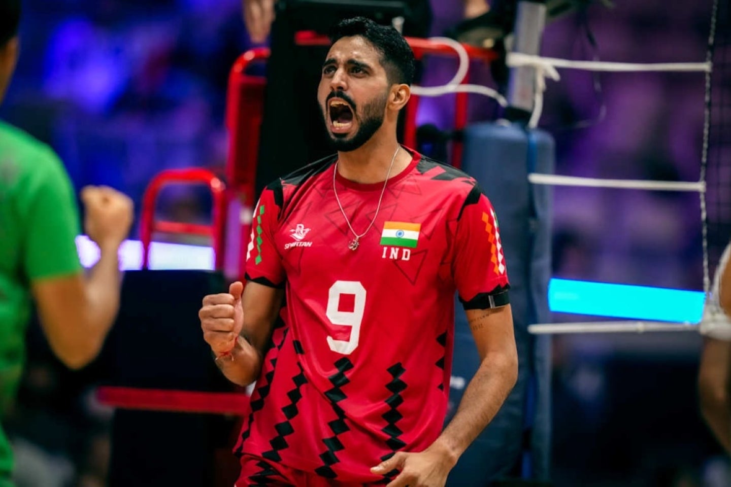 日本のホスピタリティーに感謝したインドのチラグ・ヤダブ。(C) Volleyball World