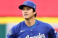 現地９月11日、負傷者リスト入りが正式にアナウンスされたドジャースの大谷。(C)Getty Images