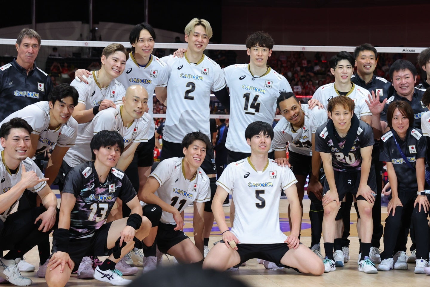 ５連勝となった日本。２大会連続11度目のアジア制覇に王手をかけた。写真：梅月智史（THE DIGEST写真部）
