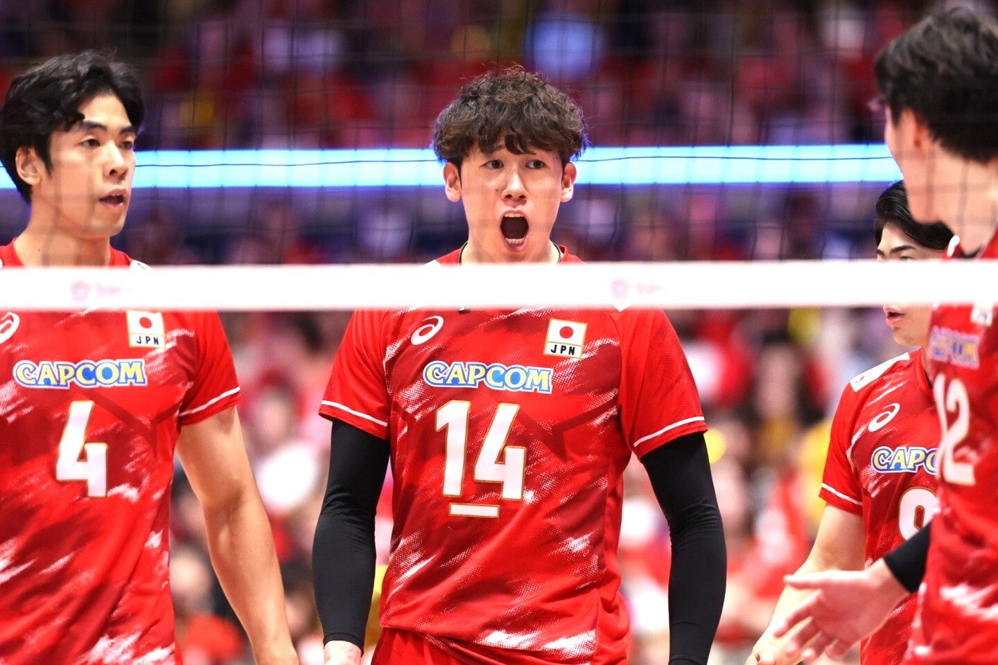 日本男子バレーがロス五輪出場を決めた。写真：梅月智史（THEDIGEST写真部）