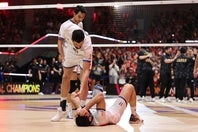 決勝で日本に敗れたイラン。勝者と敗者がくっきりと分かれた。写真：梅月智史（THEDIGEST写真部）