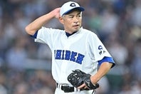 高校野球女子選抜戦に１番・投手でフル出場したKOBE CHIBENのイチロー氏。写真：金子拓弥（THE DIGEST写真部）