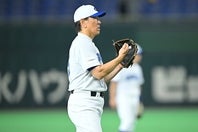 ３度目の高校野球女子選抜戦で初めてサードでスタメンだったKOBE CHIBENの松井氏。写真：金子拓弥（THE DIGEST写真部）