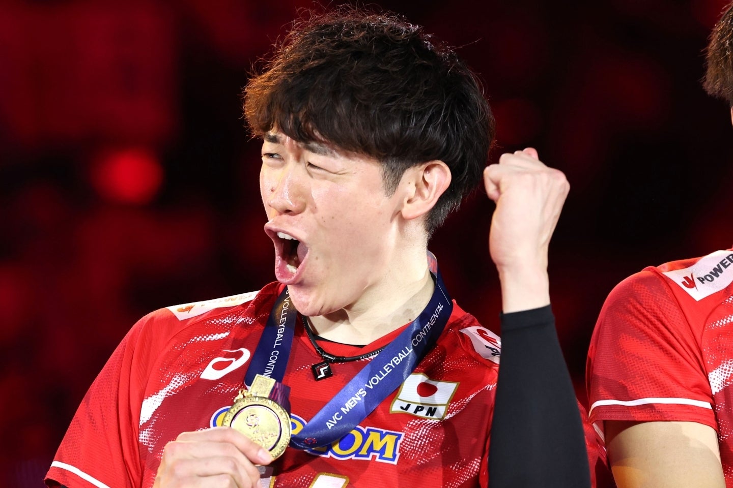 アジア選手権を制した男子バレー日本代表のキャプテン石川祐希。写真：梅月智史（THE DIGEST写真部）