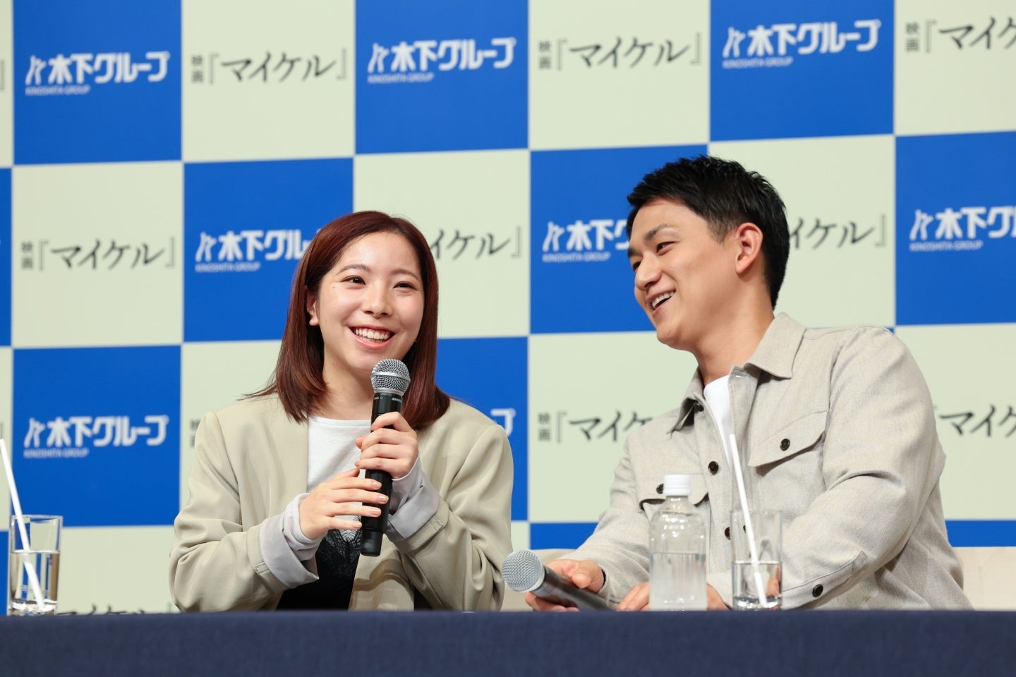来年全国ツアーを発表したりくりゅう。木原さん（右）が三浦さん（左）に囁いた言葉とは...写真：梅月智史（THE DIGEST写真部）