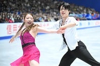 “りかしん”が早大スケート部の練習に参加した。写真：金子拓弥（THE DIGEST写真部）