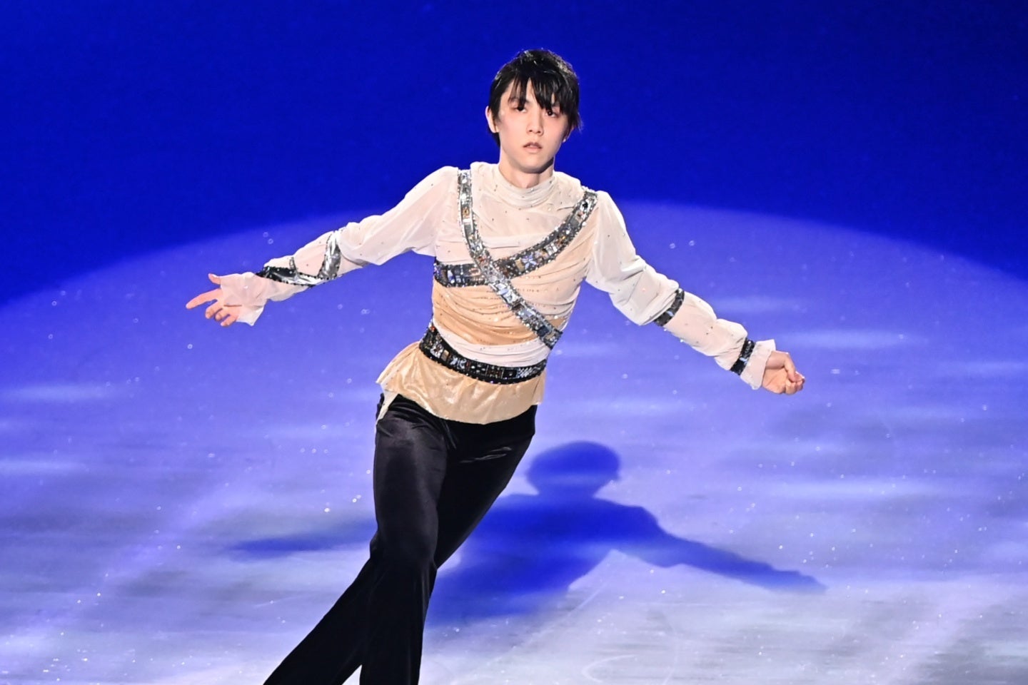 羽生結弦が世界的な大物と出会った。(C)Getty Images