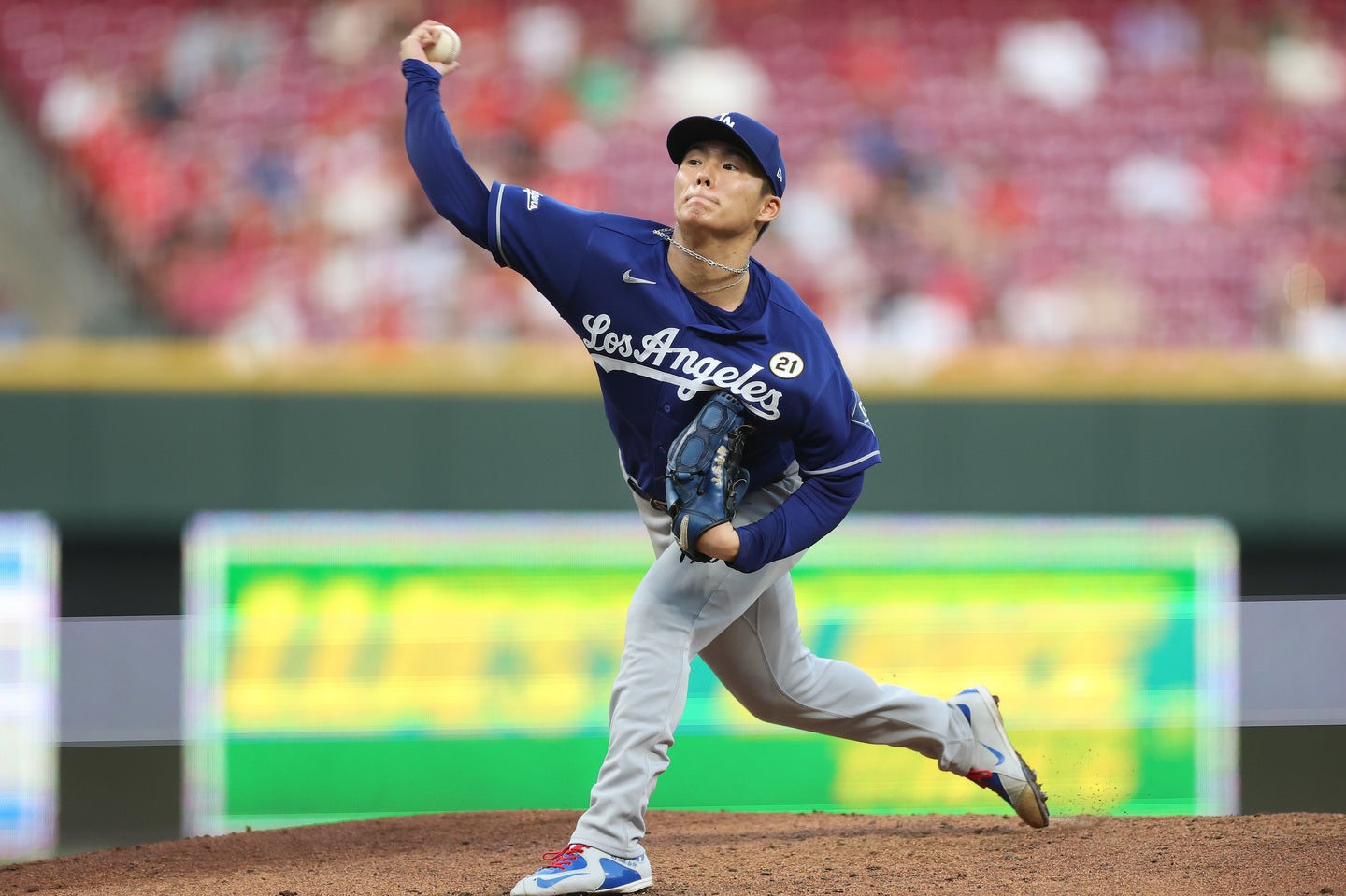 ドジャースの山本由伸。(C) Getty Images