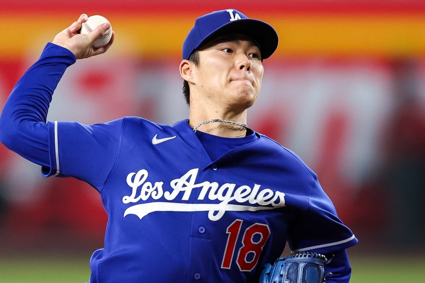 現地９月15日のレッズ戦で７回無失点と好投し、14勝目を挙げた山本。(C)Getty Images