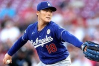現地９月15日のレッズ戦で７回無失点と好投。山本がメジャー自己最多14勝目を挙げた。(C)Getty Images