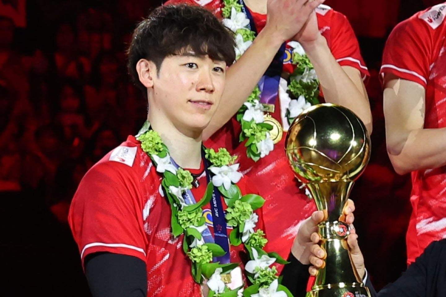 ロサンゼルス五輪の出場権を獲得したバレーボール男子日本代表。キャプテンの石川祐希ら４選手がファンのメッセージに返答した。写真：梅月智史（THE DIGEST写真部）