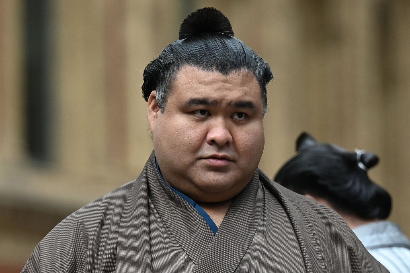 横綱・大の里を破って金星を挙げた前頭二枚目の高安。(C)Getty Images