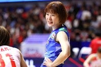 バレーボール女子日本代表のリベロ福留慧美。写真：梅月智史（THE DIGEST写真部）
