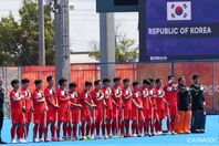ホッケー韓国代表の国歌演奏で北朝鮮国歌が流れるトラブルが発生した。(C) AINAGOC