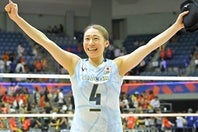 女子バレー日本代表の石川真佑。写真：金子拓弥（THE DIGEST写真部）