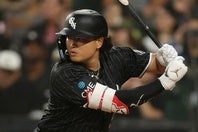タイガース戦に先発した村上宗隆。(C) Getty Images