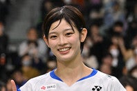 バドミントン界期待の20歳の田口真彩。写真：鈴木颯太朗
