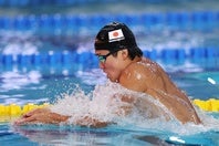 パリ五輪400m個人メドレー銀メダルの松下知之。(C)Getty Images