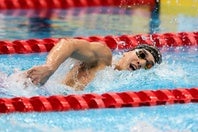 日本記録保持者の村佐達也。100m自由形で決勝に進出した。(C)Getty Images