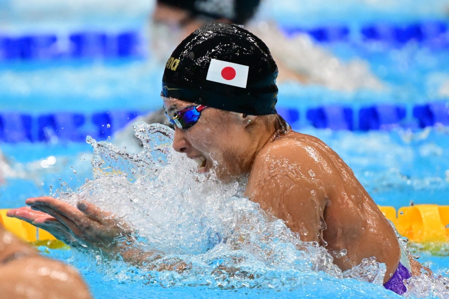 銀メダルを獲得した35歳の鈴木聡美。日本記録を更新した。(C)Getty Images