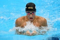 17歳の大橋が男子100m平泳ぎでメダルを獲得した。(C)Getty Images