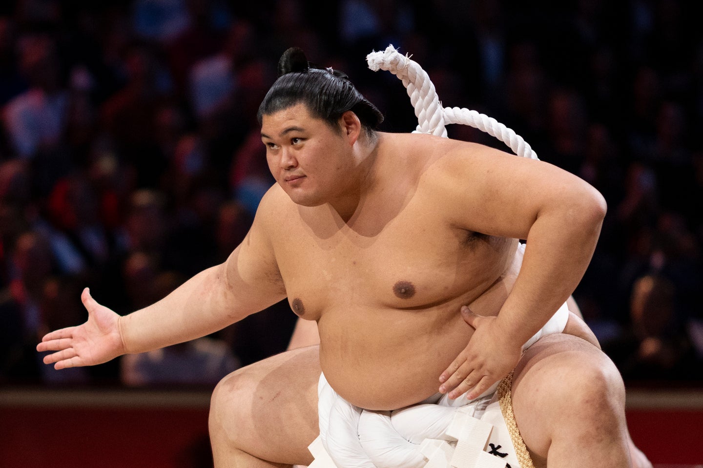 大の里が両手で抱えるほど大量の懸賞を受け取る姿が話題となった。(C)Getty Images