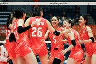 女子バレーボール日本代表は決勝で中国に敗れ銀メダルとなった。（C）AINAGOC