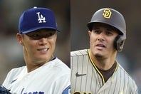 ドジャースの山本とパドレスのマチャド。第２戦で激突することになりそうだ。(C)Getty Images