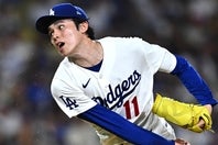 約１か月ぶりに復帰したドジャースの佐々木朗希。１回を投げて無失点と好投した。(C)REUTERS／AFLO
