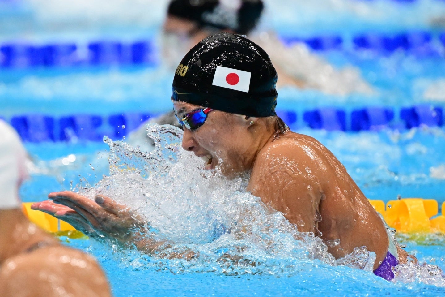 鈴木聡美は女子100m平泳ぎで大会記録に迫る好記録で予選を通過した。(C)Getty Images