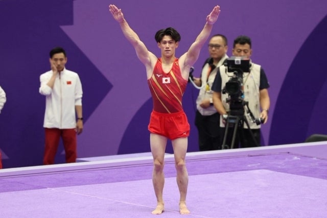団体決勝に出場した橋本。写真：梅月智史（THE DIGEST写真部）