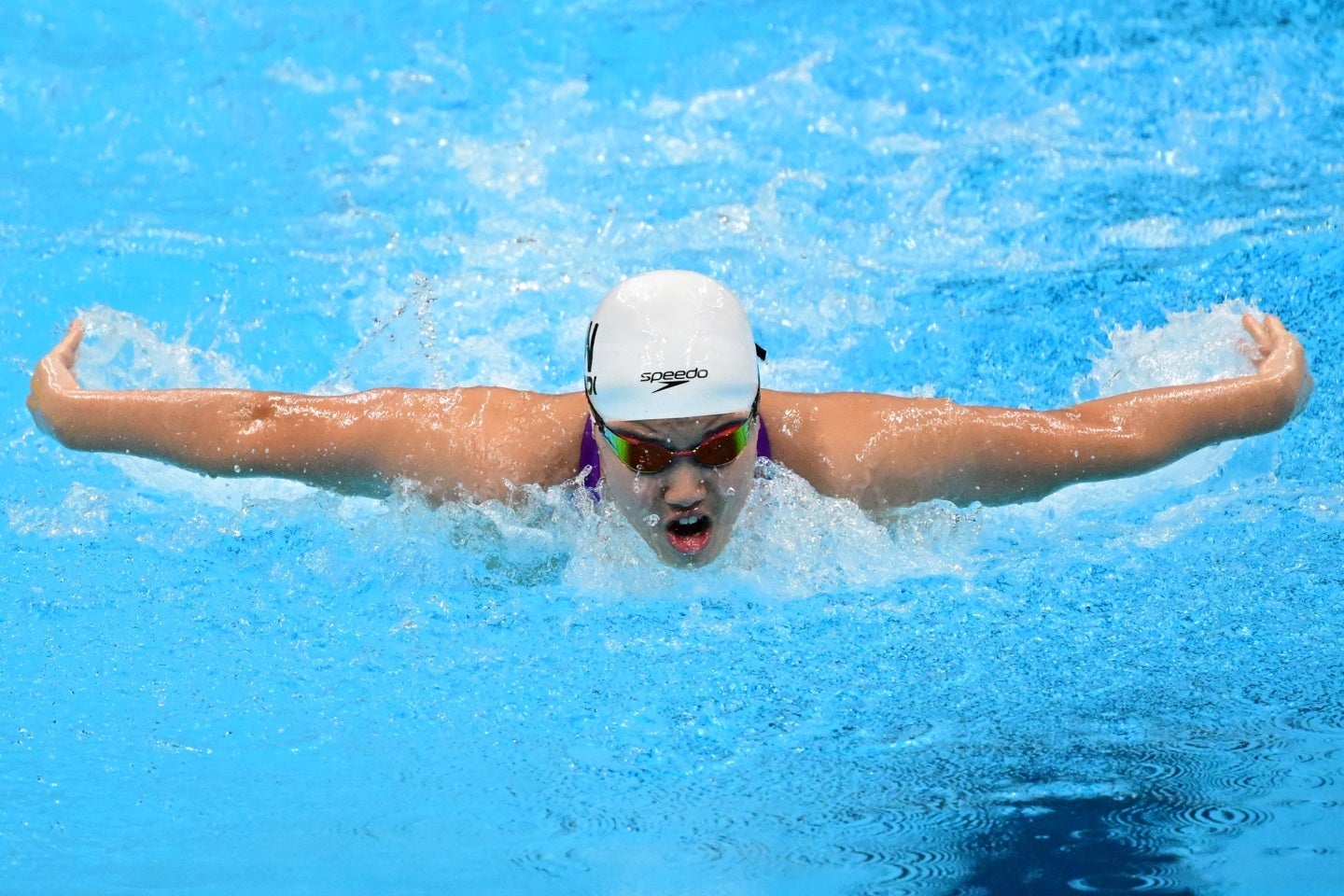 中国の于子迪が女子400m個人メドレーで金メダルを獲得した。(C)Getty Images