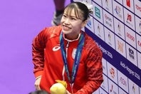女子個人総合を制した杉原。写真：梅月智史（THE DIGEST写真部）