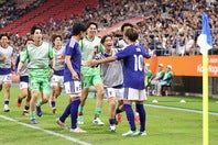 タイに３－０で快勝し、３連勝で首位通過を果たしたU－21日本代表。写真：永島裕基