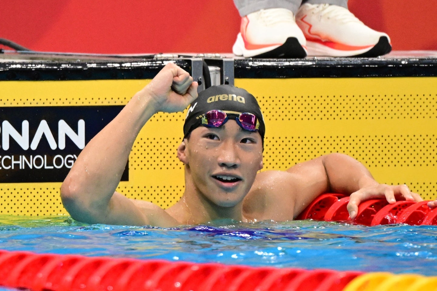 17歳の大橋が男子200m平泳ぎで世界記録を叩き出した。(C)Getty Images