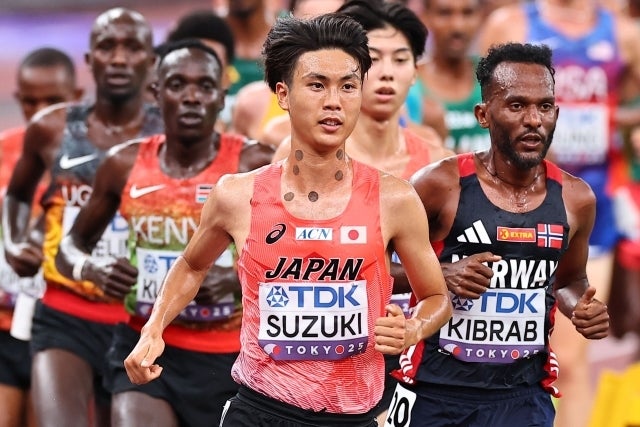無念の欠場となった日本の鈴木。写真：梅月智史（THE DIGEST写真部）