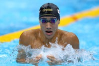200m平泳ぎで圧巻の金メダルを獲得した17歳の大橋信。(C)Getty Images