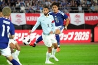 日本はA代表デビューの松木（19番）が先制ゴールを決めた。(C)Getty Images