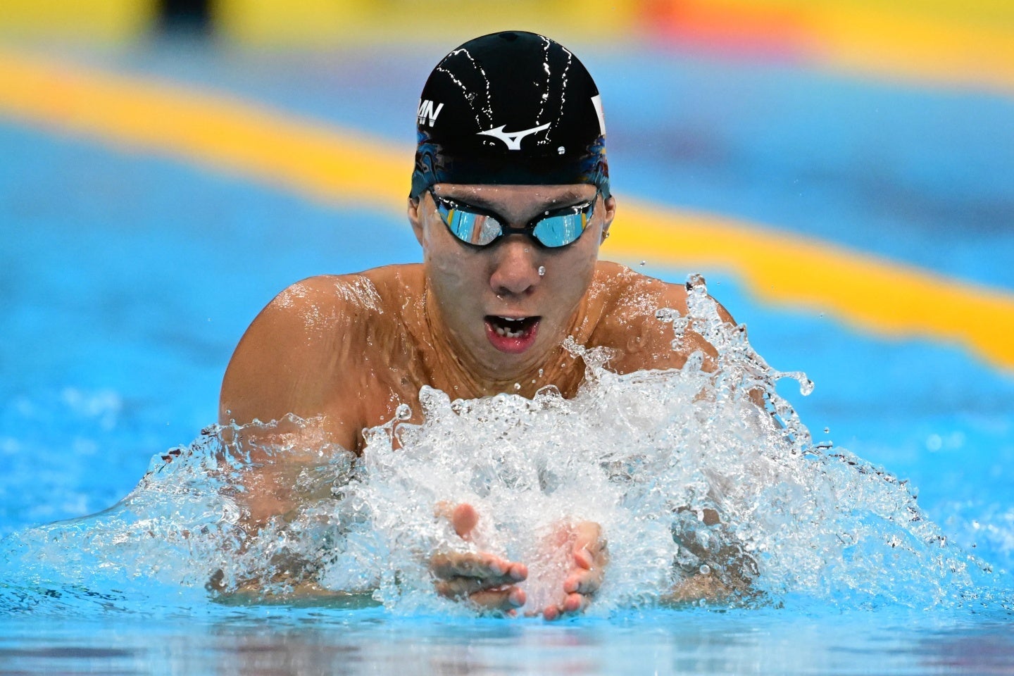 男子200m平泳ぎの元世界記録保持者・渡辺一平も大橋の快記録に脱帽した。(C)Getty Images
