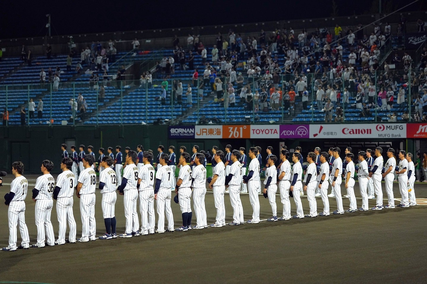 社会人日本代表チームとKBOのスター選手を擁する韓国代表の一戦が行なわれた。(C)Getty Images