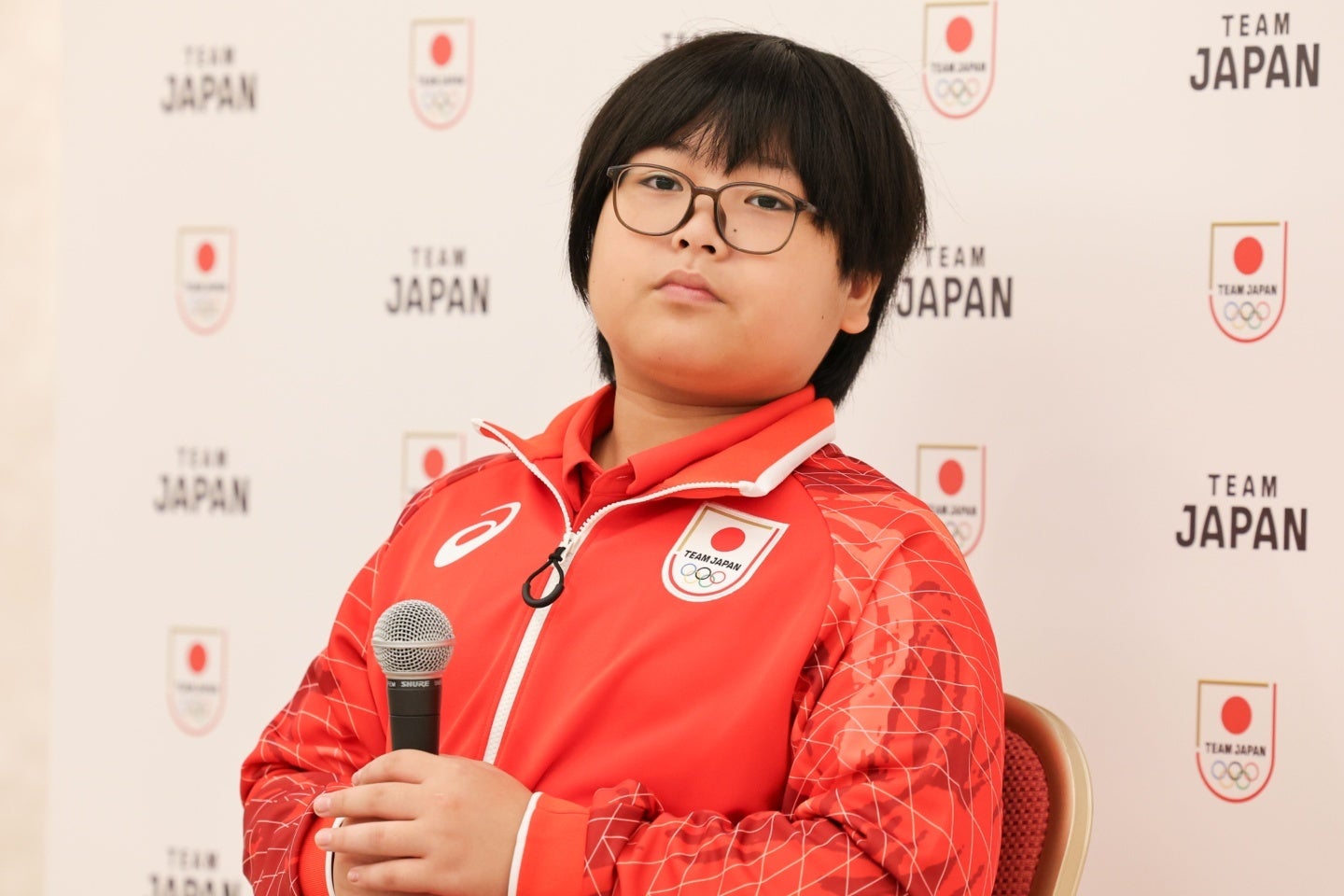 日本選手団最年少で11歳の栗原悠輝。写真：梅月智史（THE DIGEST写真部）