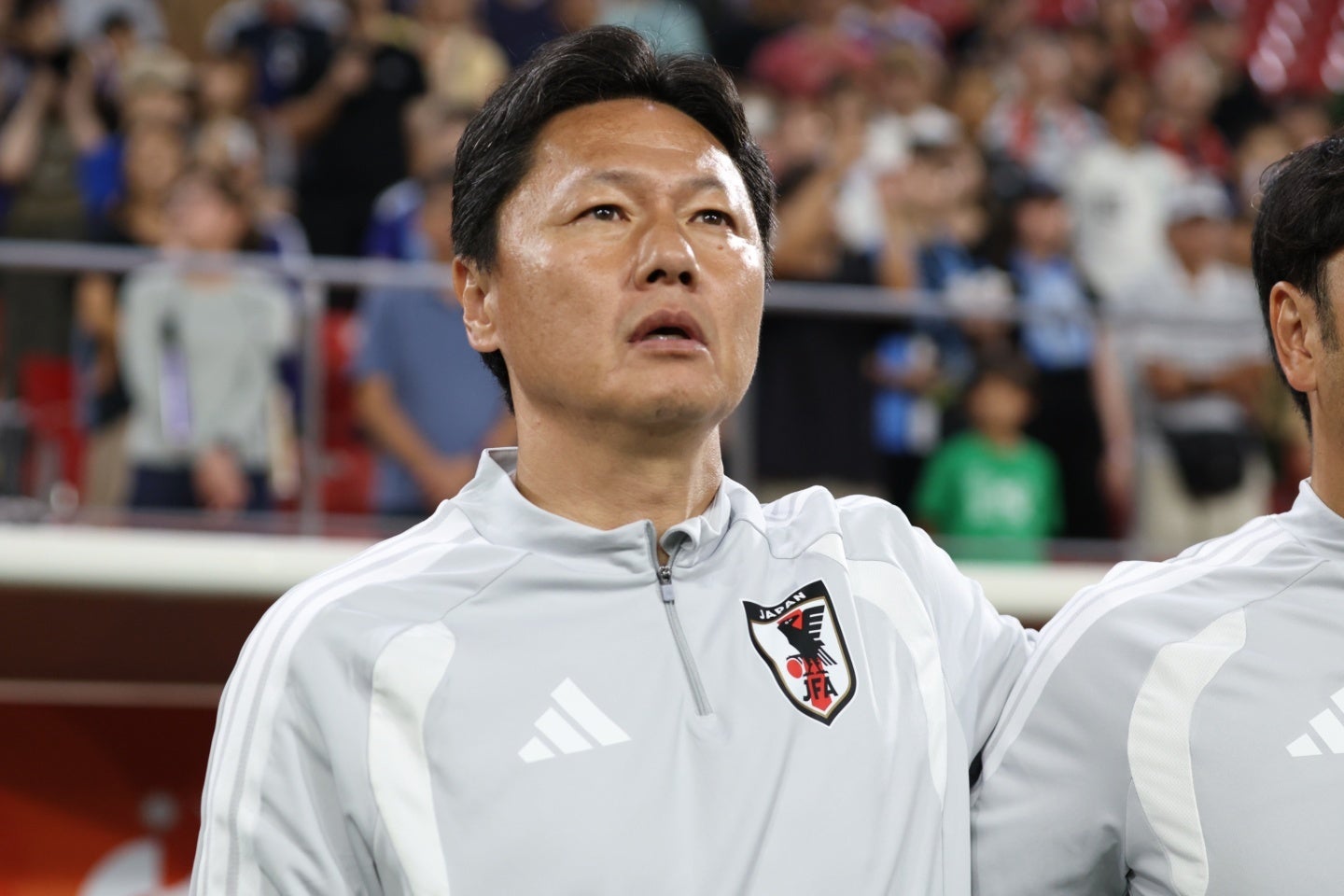 U-21日本代表を率いる大岩剛監督。写真：永島裕基