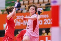 女子ハンドボール日本代表の松浦未波。（C）AINAGOC