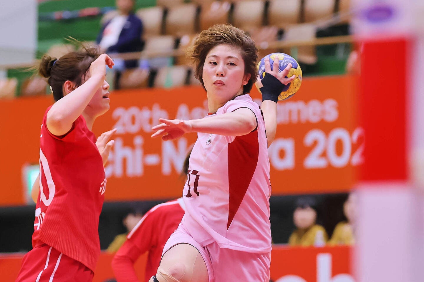 女子ハンドボール日本代表の松浦未波。（C）AINAGOC
