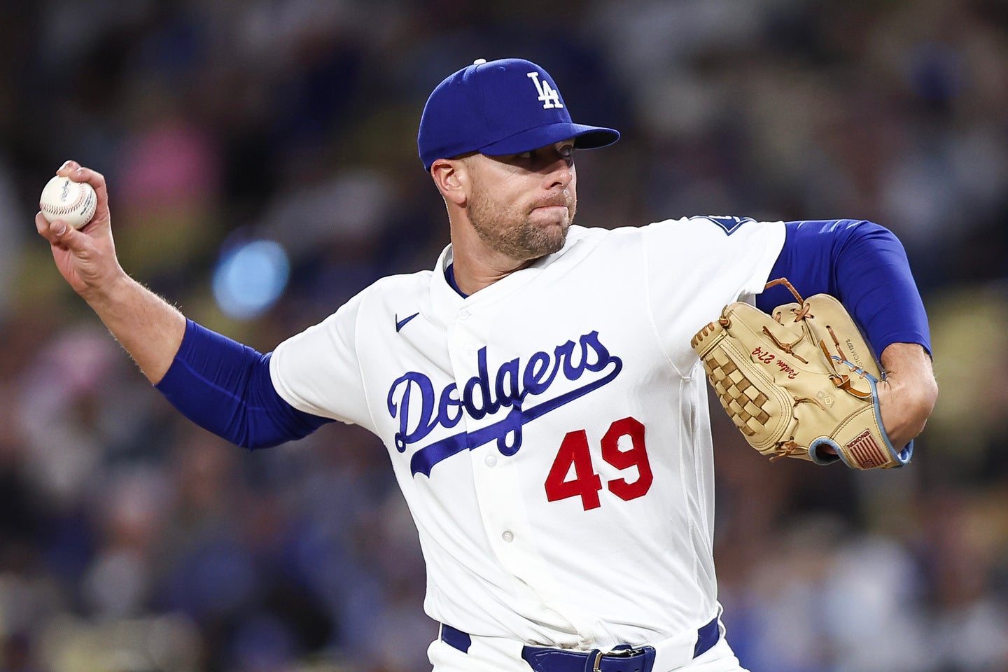 今季絶望的な状況となったドジャースの頼れる救援右腕、ブレイク・トライネン。(C) Getty Images