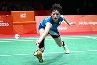 バドミントン女子日本代表の宮崎友花。(C)Getty Images