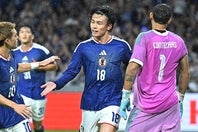 上田の２ゴールで日本代表がベネズエラに２-１で勝利した。写真：金子拓弥（THE DIGEST写真部）